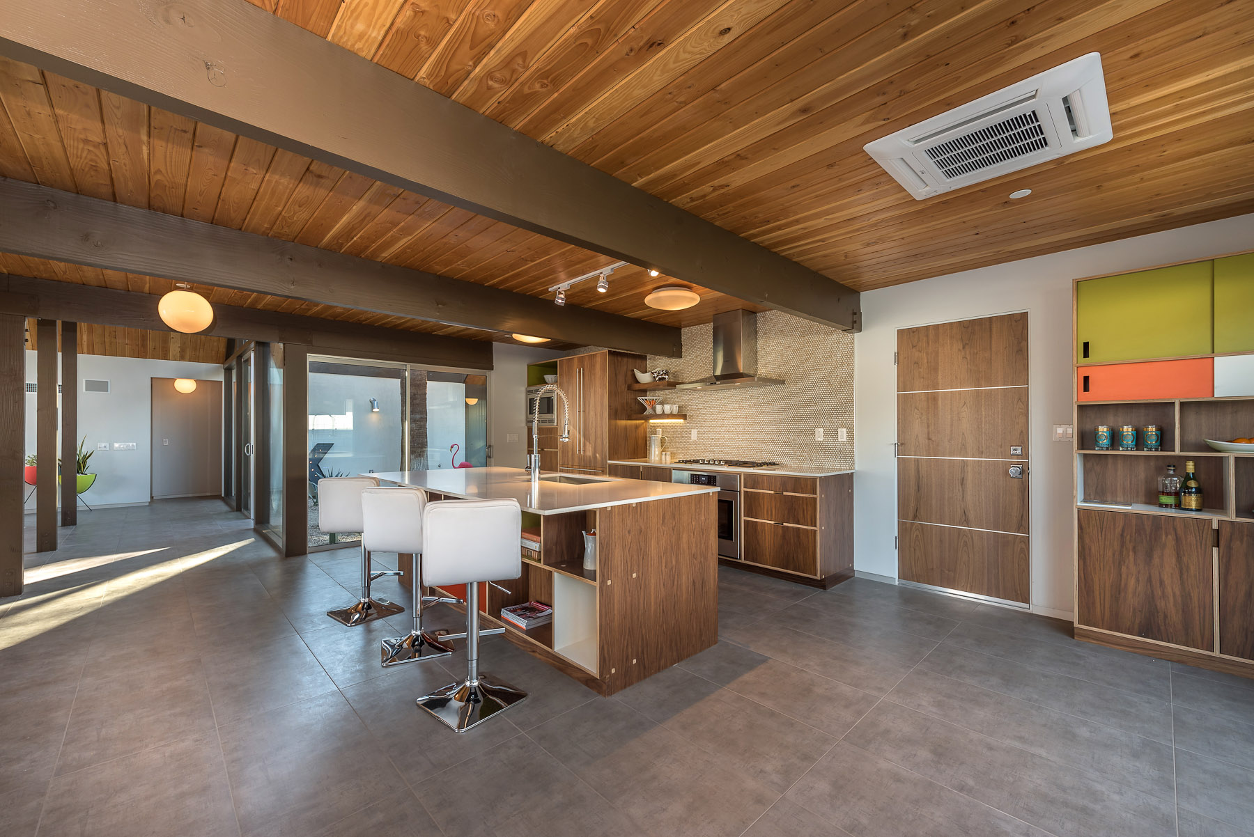 A-Frame Kitchen and Atrium
